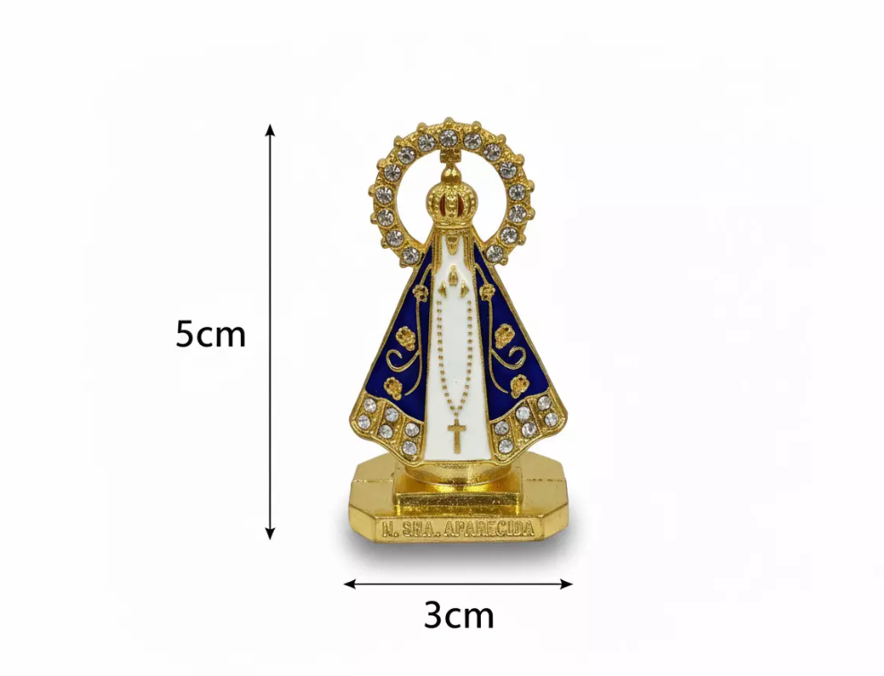 Kit 6 Santinha de Carro Nossa Senhora Dupla Face
