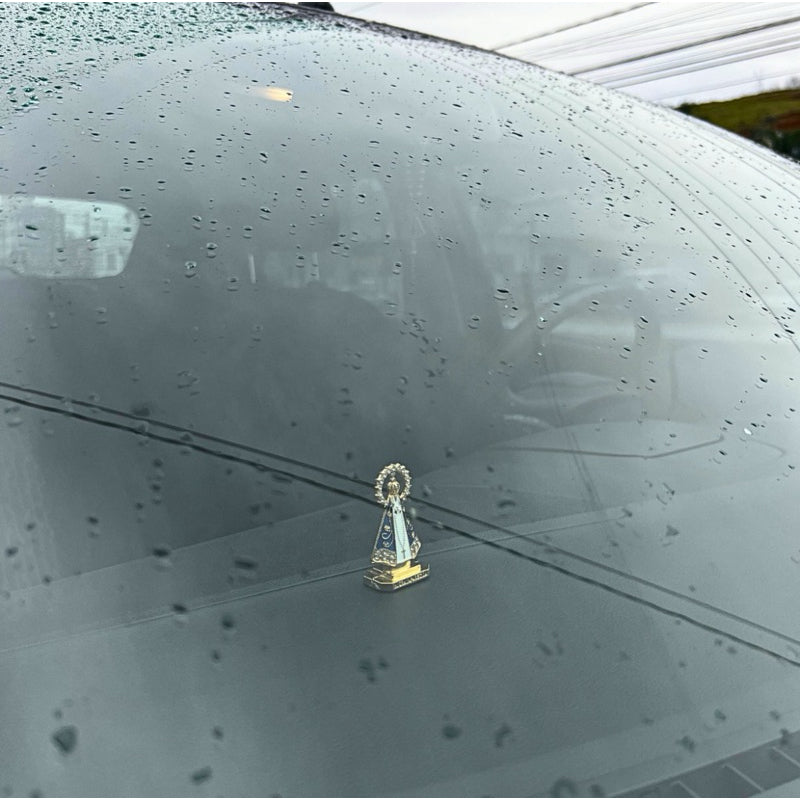 Kit 6 Santinha Nossa Senhora Aparecida Para Carro com Dupla face