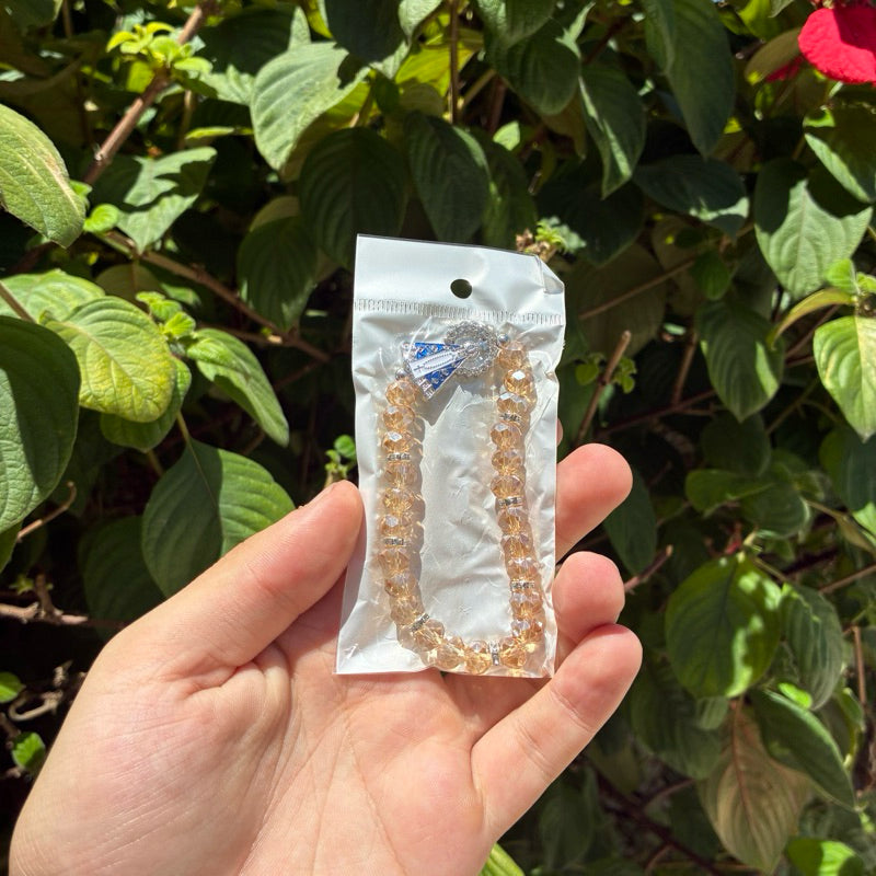 Pulseira Ajustável Com Elástico Nossa Senhora Aparecida