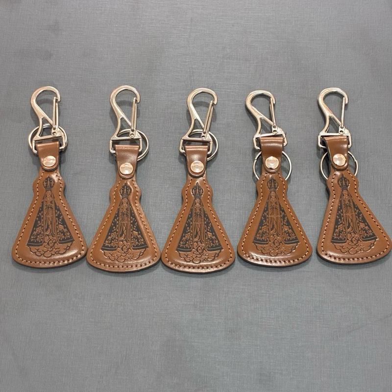 Chaveiro De Couro de Nossa Senhora Aparecida