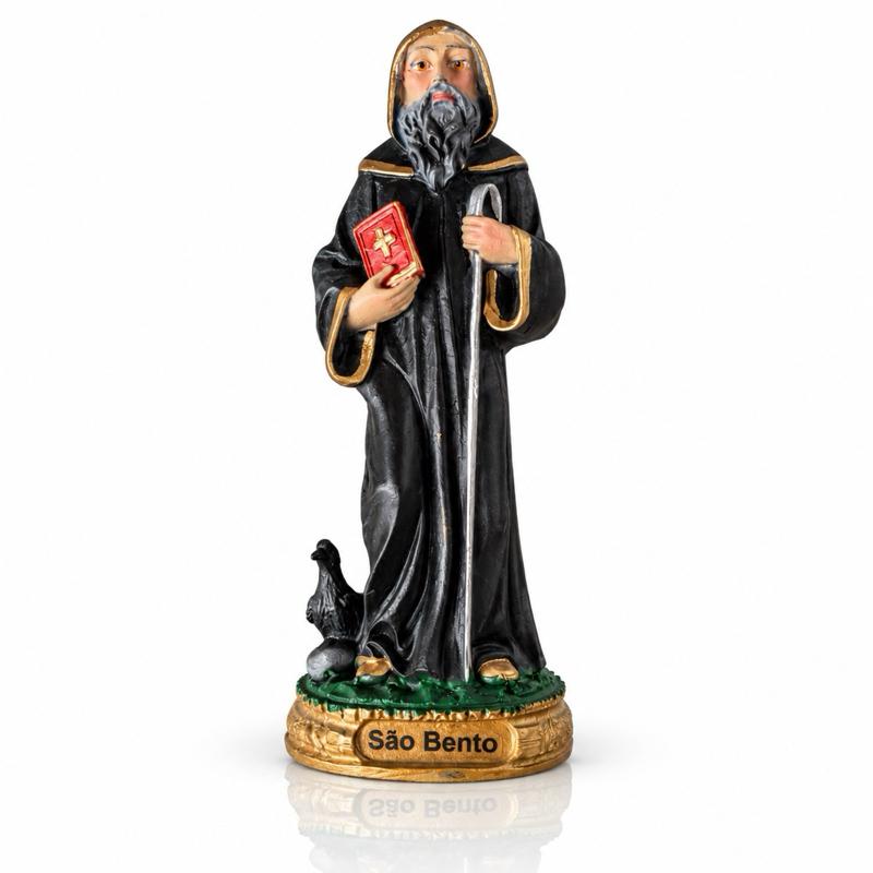 Imagem Sacra Religiosa em Resina 15 cm Santos