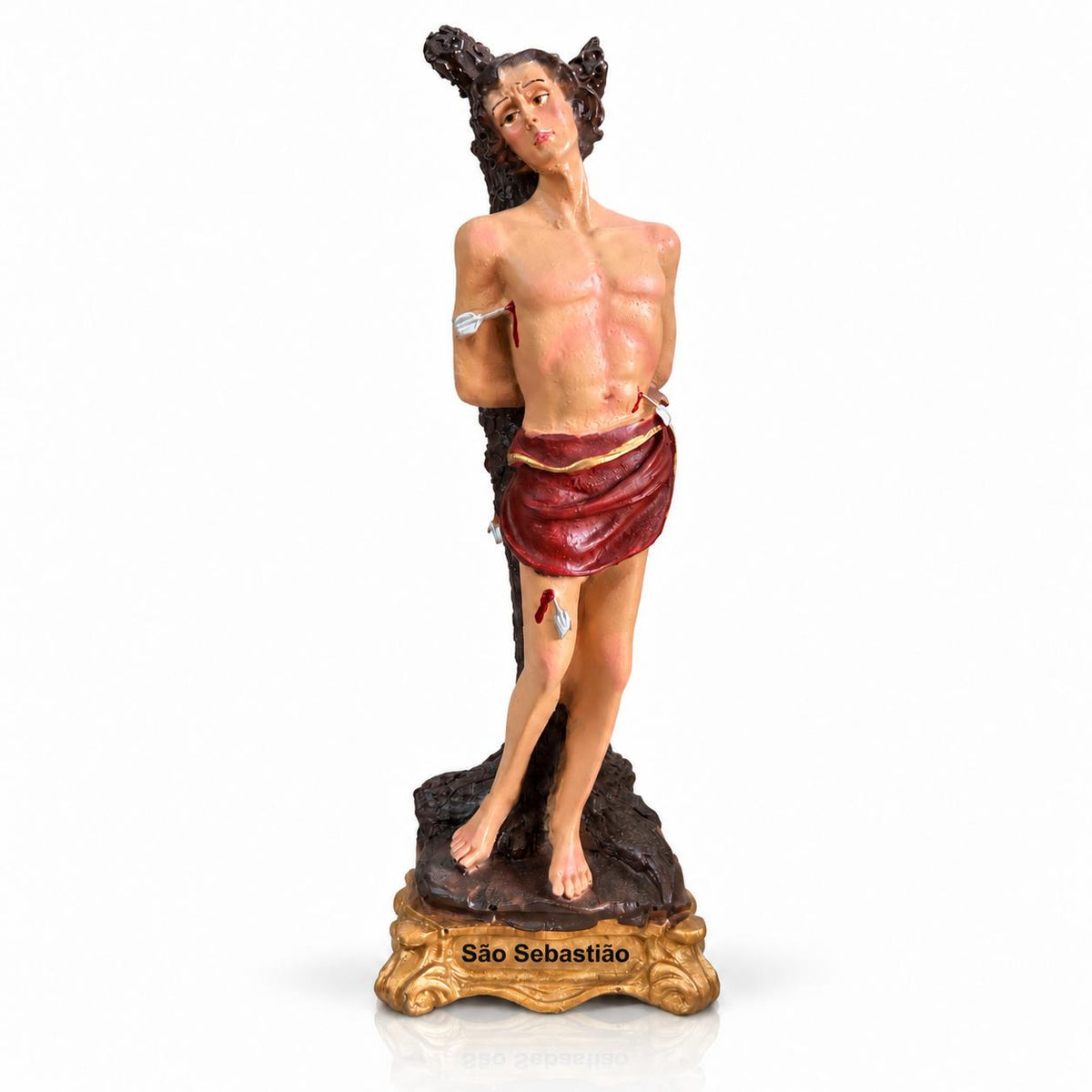 Imagem Sacra Religiosa em Resina 15 cm Santos