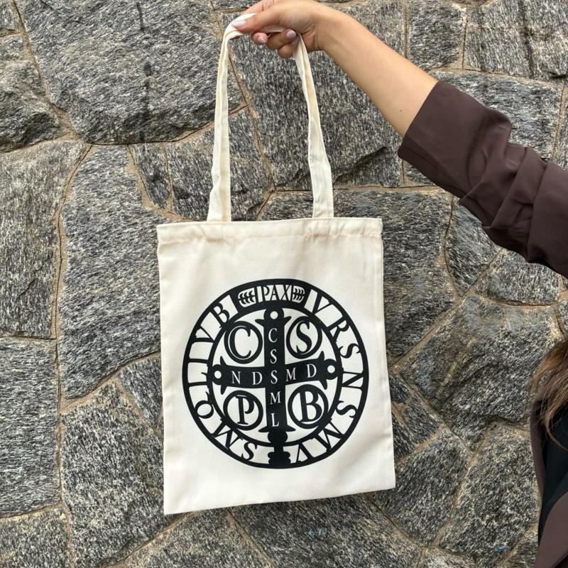 Ecobag Sacola Linho NSA Das Graças São Bento Sagrada Família