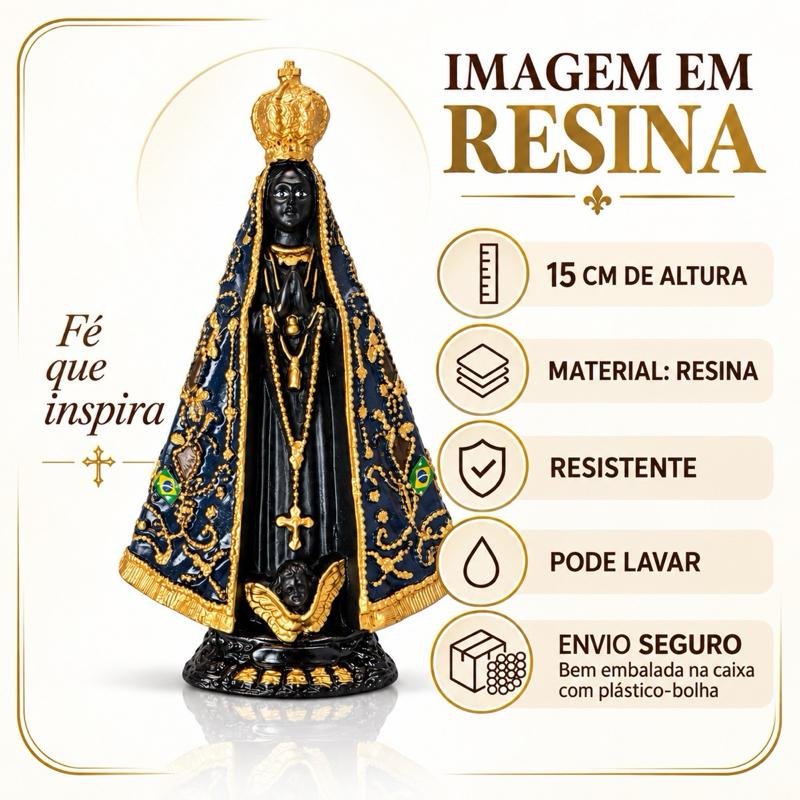 Imagem Sacra Religiosa em Resina 15 cm Santas