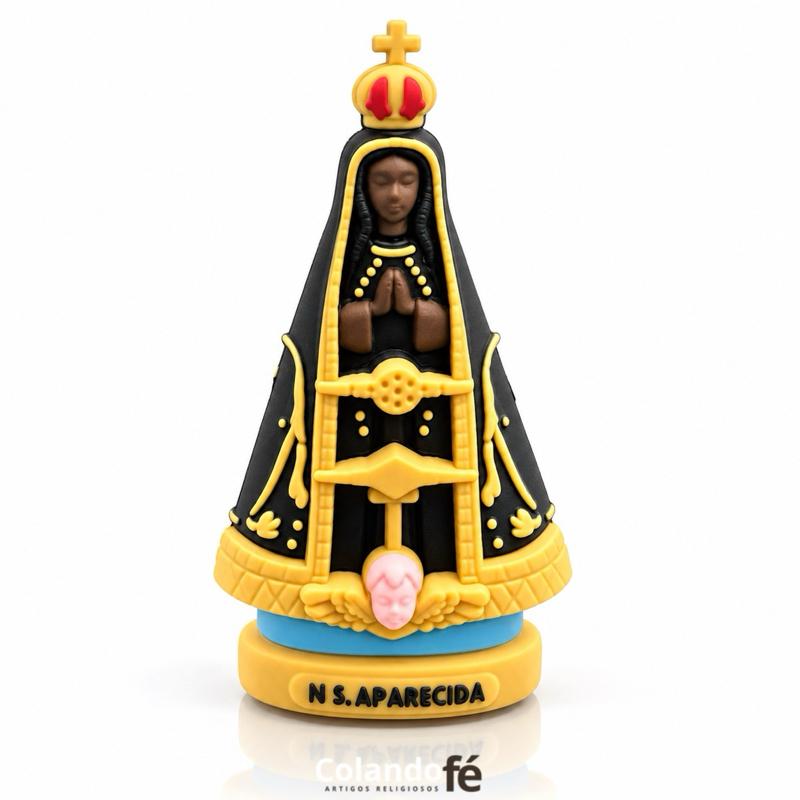 Santinha Borracha NSA Nossa Senhora Aparecida Com Saquinho Lembrancinha Lembrança