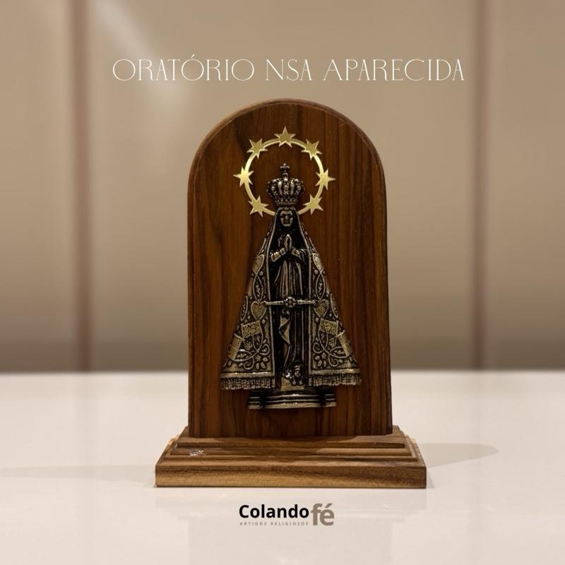 Oratório Madeira De Nossa Senhora Aparecida