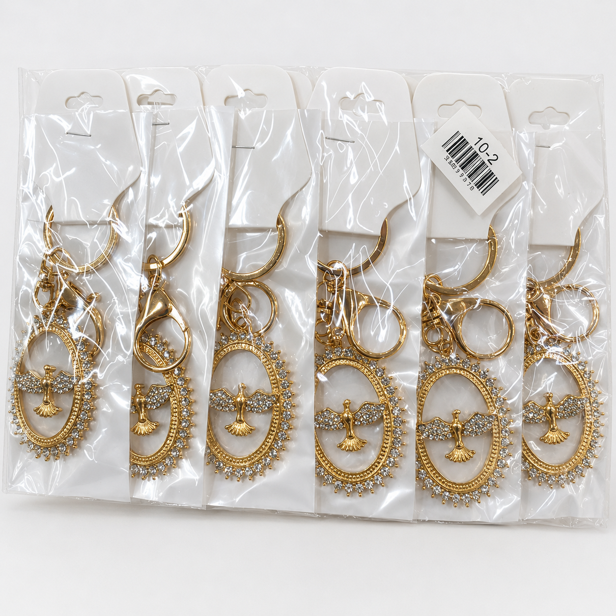 Kit 12 Chaveiros Metal Strass
