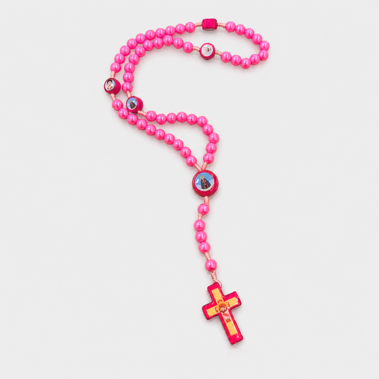 Terço Infantil Rosa