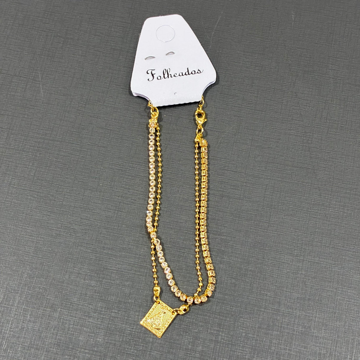 Pulseira Ajustável Dupla Nossa Senhora Aparecida