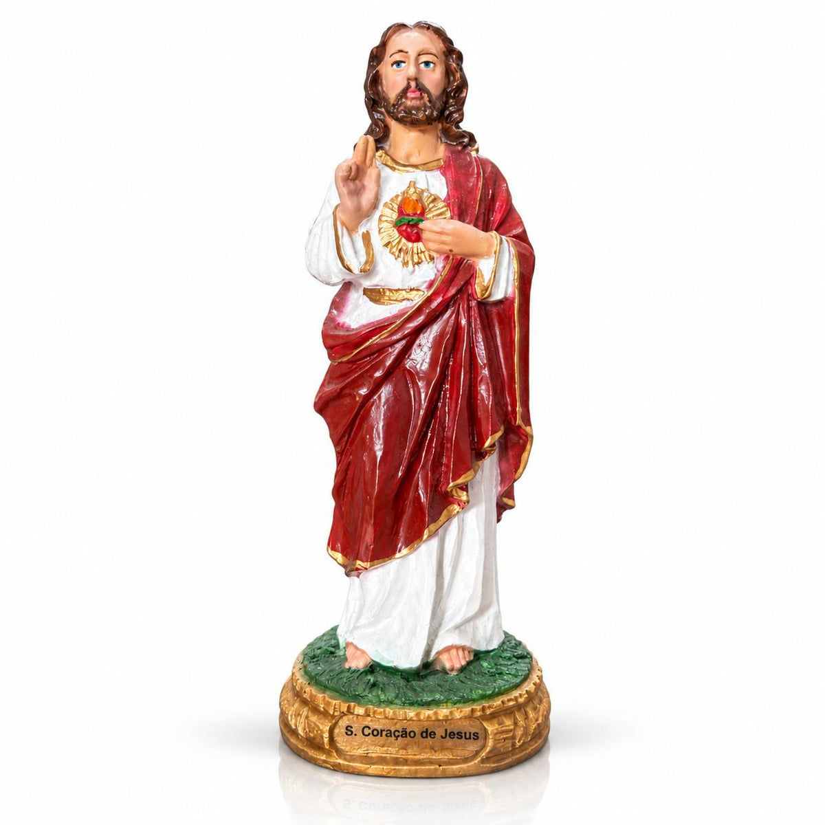 Imagem Sacra Religiosa em Resina 15 cm Santos