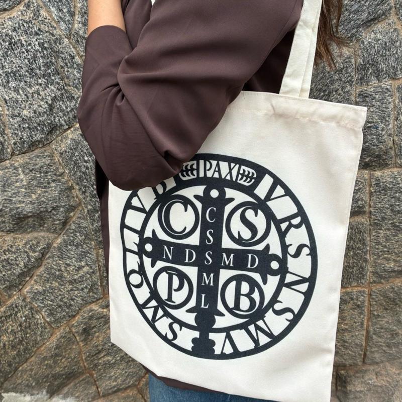Ecobag Sacola Linho NSA Das Graças São Bento Sagrada Família