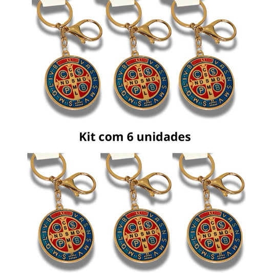 Chaveiro São Bento Kit Atacado com 6 ou 12 Chaveiros Kit Revenda