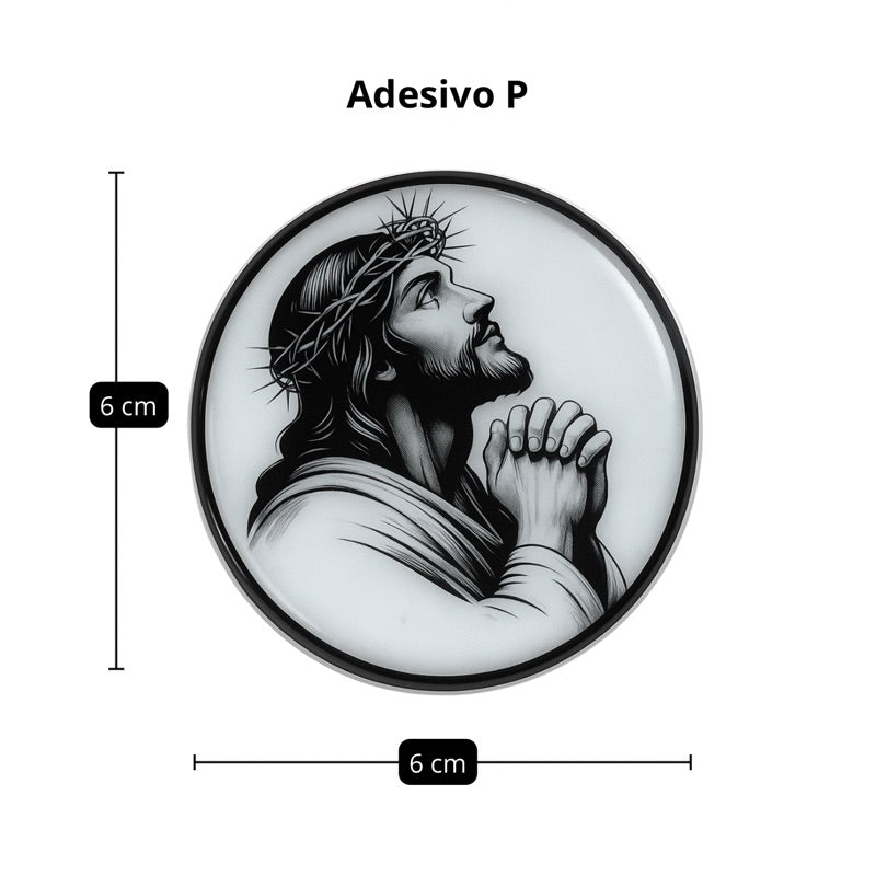 Adesivo Jesus Cristo Orando Alto Relevo