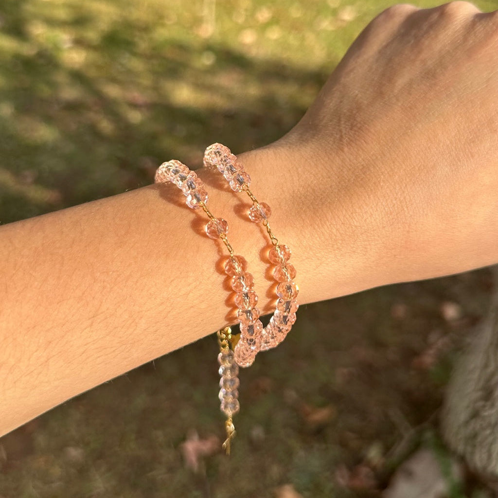 Pulseira Terço Folheada Ajustável
