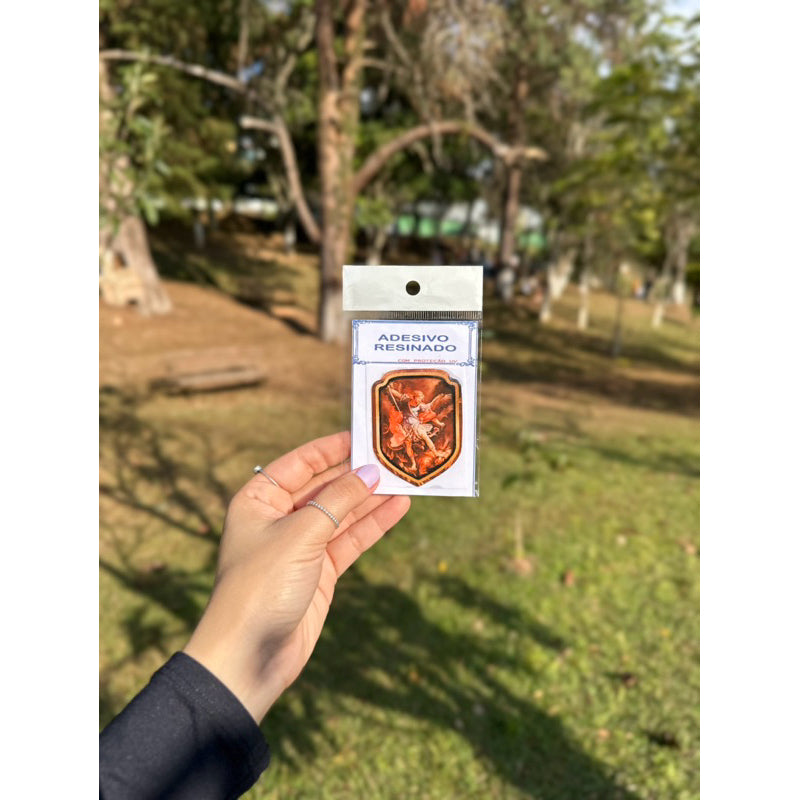 Adesivo Escudo de São Miguel Arcanjo Alto Relevo