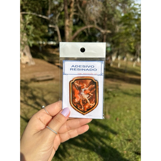 Adesivo Escudo de São Miguel Arcanjo Alto Relevo Flexível
