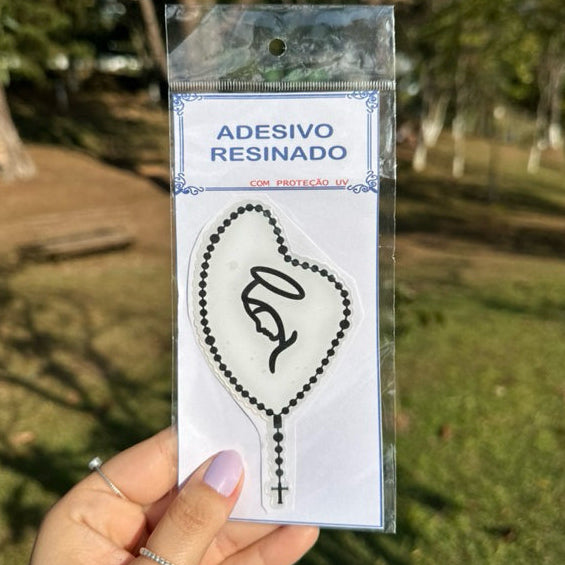Adesivo Virgem Maria Alto Relevo Flexível