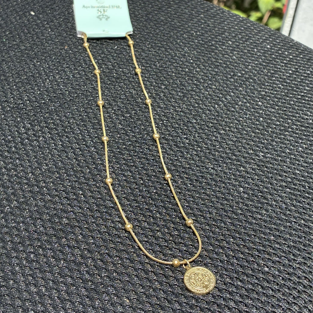 Colar São Bento Aço Inoxidável Nossa Senhora Aparecida Ajustável