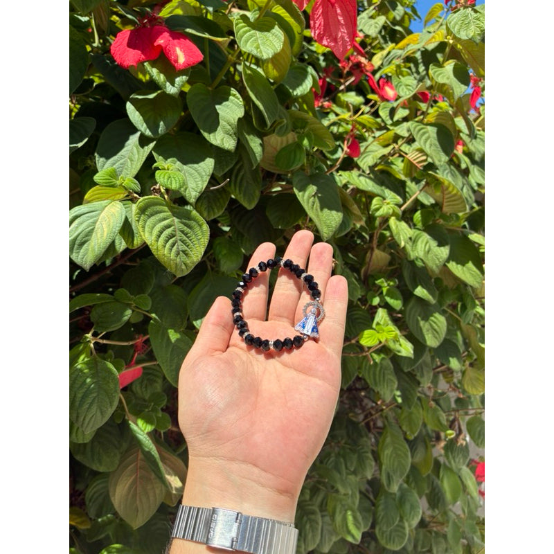 Pulseira Ajustável Com Elástico Nossa Senhora Aparecida
