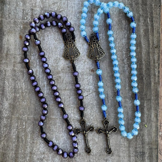 Terço Cristal Nossa Senhora Aparecida Alta Qualidade