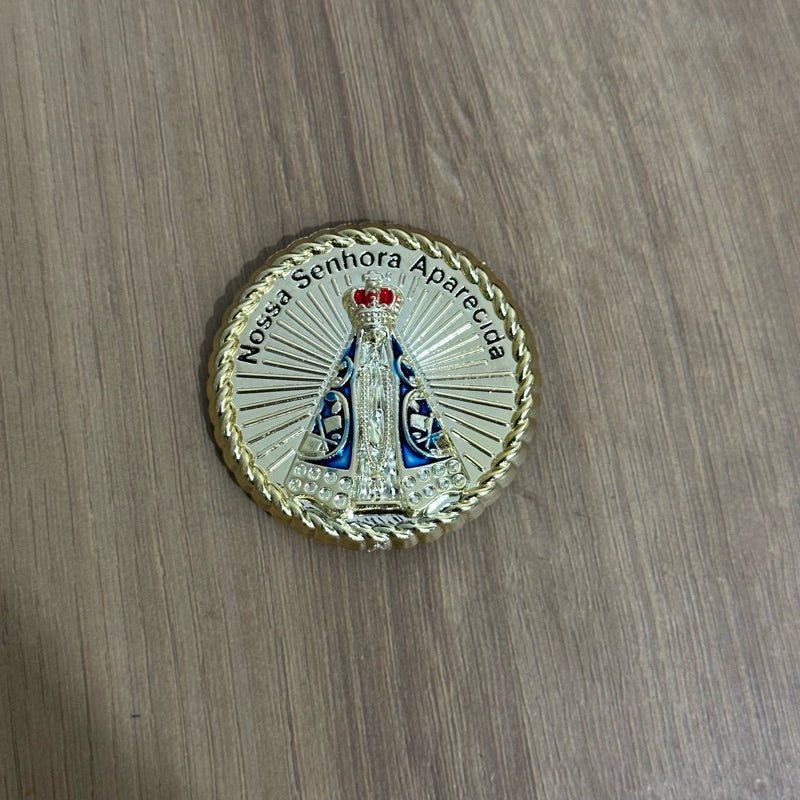 Imã de Geladeira São Bento Nossa Senhora Aperecida Kit Lembracinha Religiosa