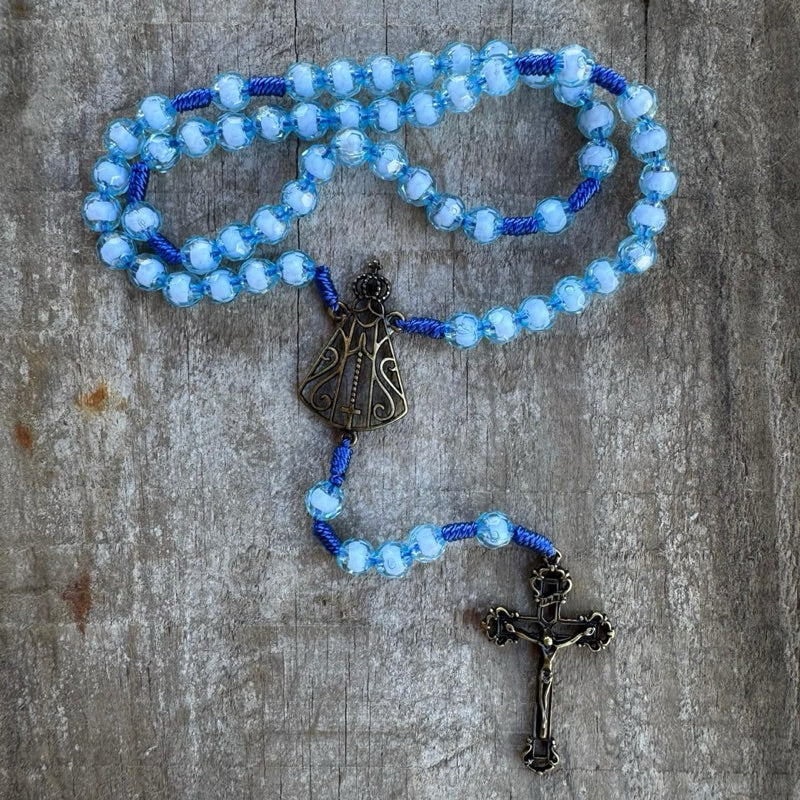 Terço Cristal Nossa Senhora Aparecida Alta Qualidade