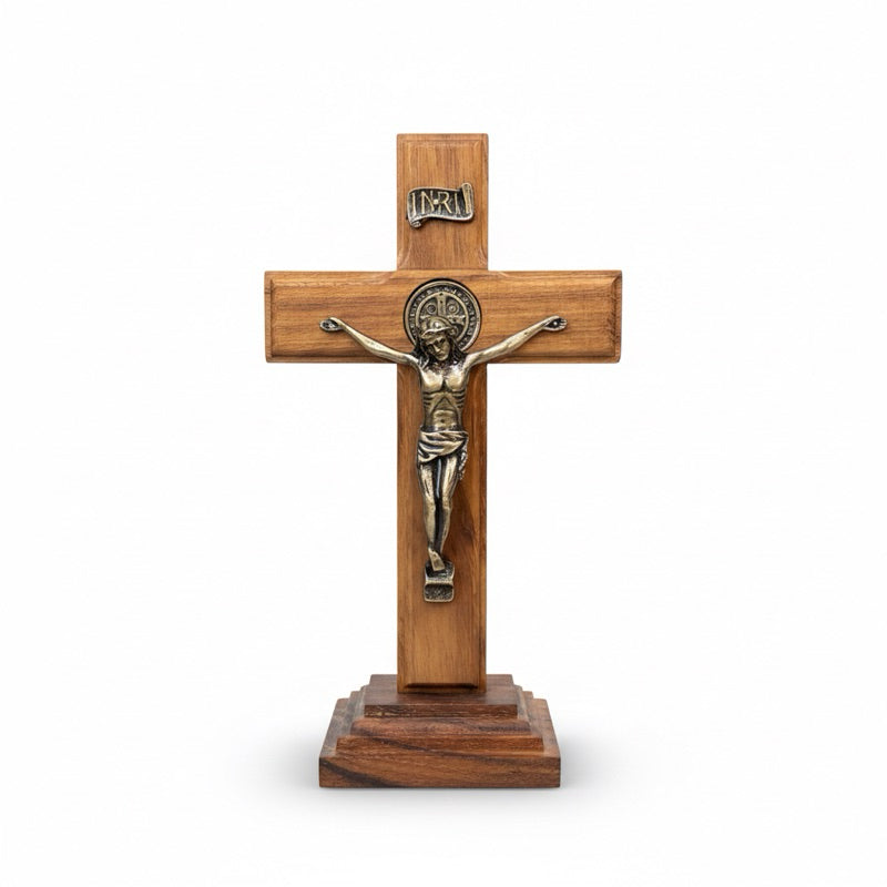 Kit Oratório Crucifixo São Miguel Arcanjo Nossa Senhora de Guadalupe