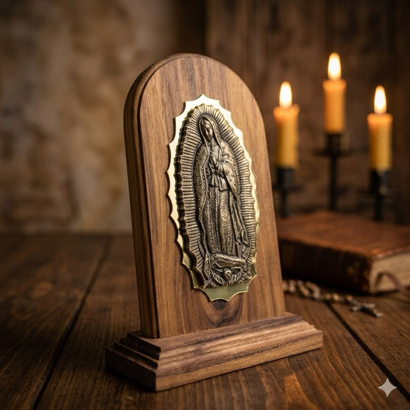 Oratório Nossa Senhora Guadalupe Madeira Pinus