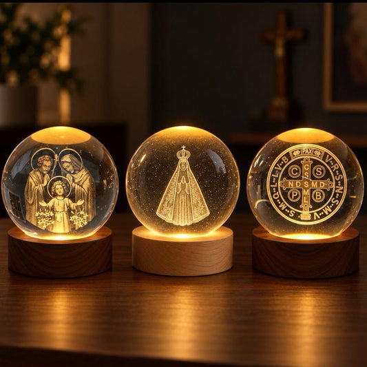 Luminária Mesa São Bento Sagrada Família Nossa Senhora Aparecida