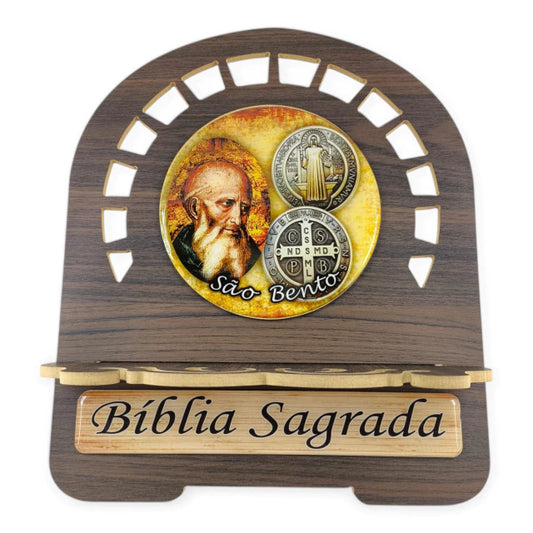 Porta Bíblia Sagrada São Bento 25x30cm