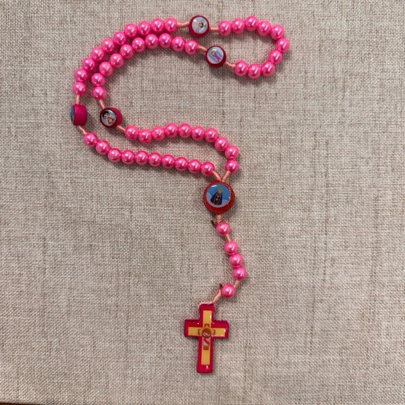 Terço Infantil Rosa