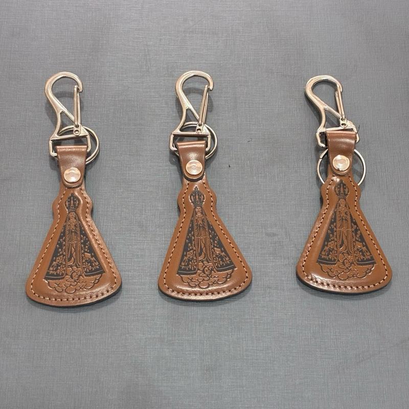 Chaveiro De Couro de Nossa Senhora Aparecida