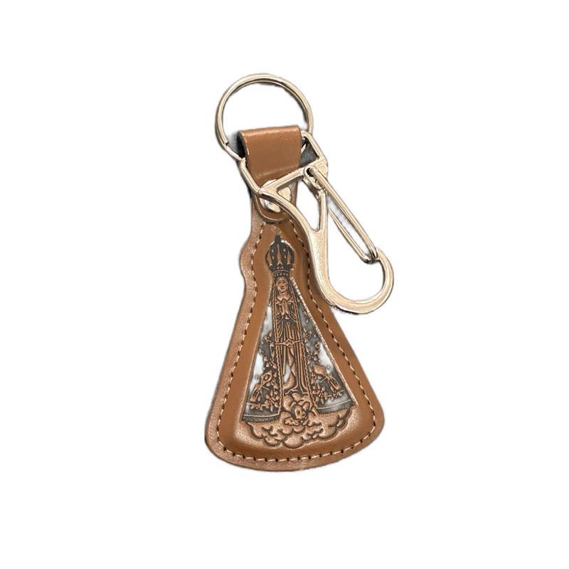Chaveiro De Couro de Nossa Senhora Aparecida