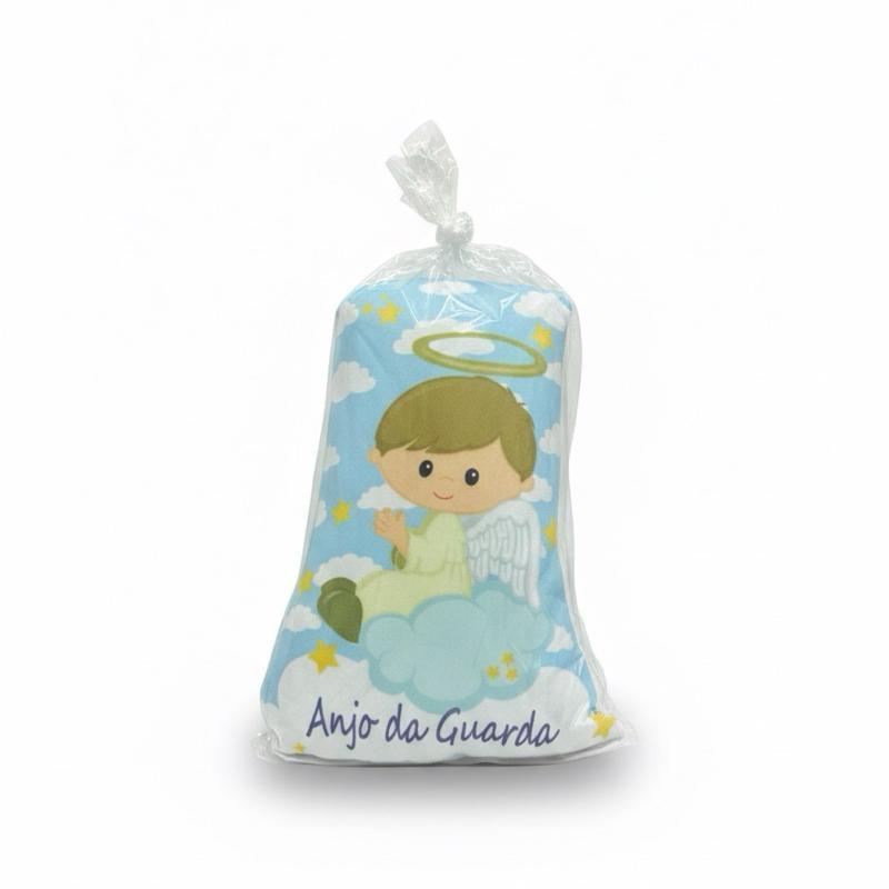 Almofada Anjo Da Guarda Proteção Para Criança Naninha Oração Santo Anjo