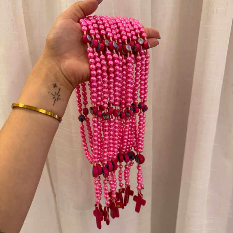 Terço Infantil Rosa