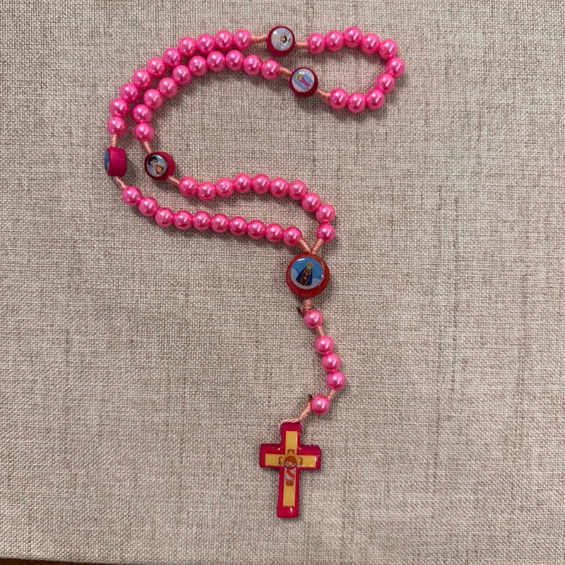 Terço Infantil Rosa