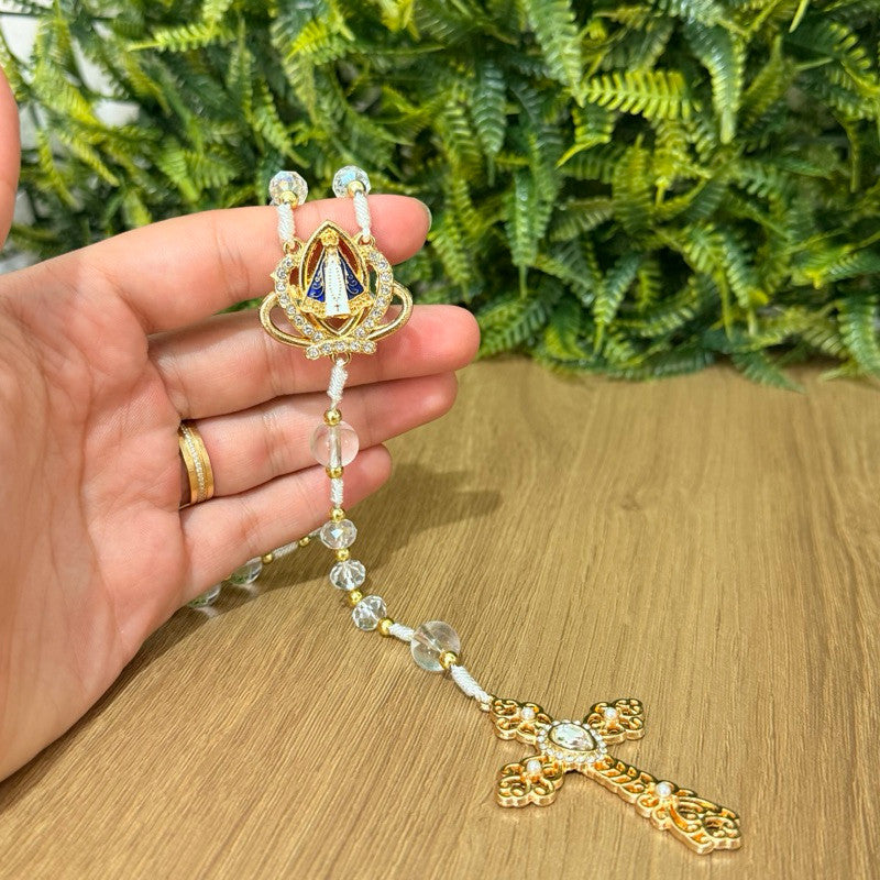 Terço Cristal Luxo