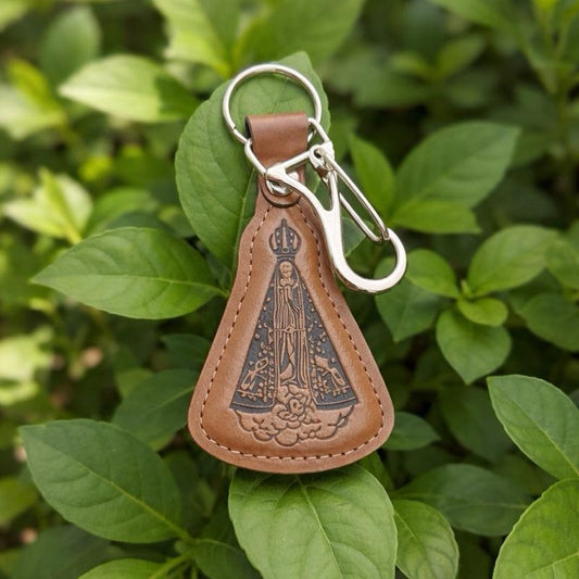 Chaveiro De Couro de Nossa Senhora Aparecida
