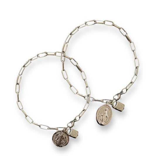 Pulseira Cadeia Nossa Senhora das Graças E São Bento