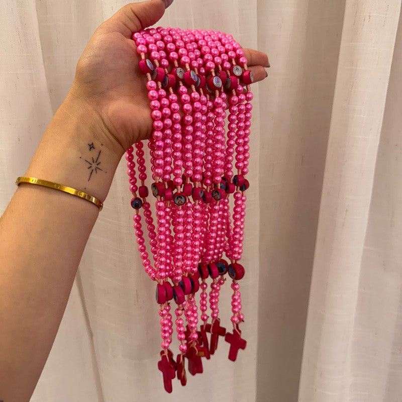 Terço Infantil Rosa